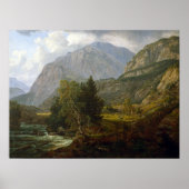 Johan Christelijk Dahl Uitzicht Fortundalen Poster (Voorkant)