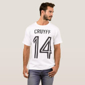 Johan Cruyff 14 Mannen Retro Holland Football Play T-shirt (Voorkant volledig)