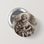 Johan de Doper met het Lam Ronde Button 5,7 Cm (Voorkant /achterkant)