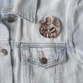 Johan de Doper met het Lam Ronde Button 5,7 Cm (In situ)