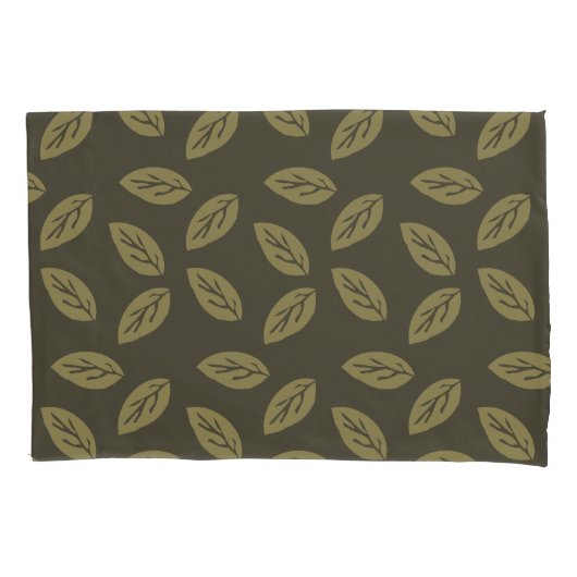 Johan Leafs TWArt FullPattern DarkGreenBG Kussensloop (Voorkant)