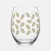 Johan Leafs - TWArt Wijnglas Zonder Voet (Voorkant)