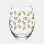 Johan Leafs - TWArt Wijnglas Zonder Voet (Achterkant)