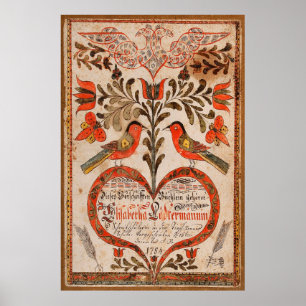 Johann Adam Eyer/Hoesje voor een boek / Poster