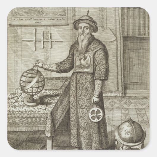 Johann Adam Schall von Bell (1591-1666) van 'Chin Vierkante Sticker (Voorkant)