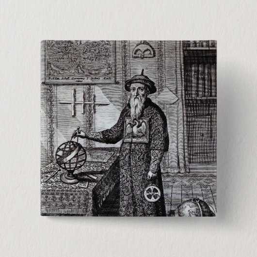 Johann Adam Schall von Bell Vierkante Button 5,1 Cm (Voorkant)