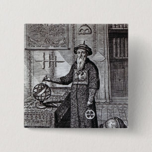 Johann Adam Schall von Bell Vierkante Button 5,1 Cm