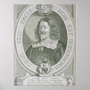 Johann Adler Salvius (1590-1652) from 'Portraits d Poster