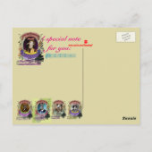 Johann Alpacabel Alpaca Animal Composer Pachelbel Briefkaart (Achterkant)