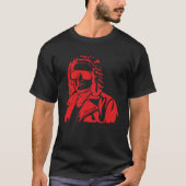 Johann Bach muzikant speler met zonnebril T-shirt (Voorkant)
