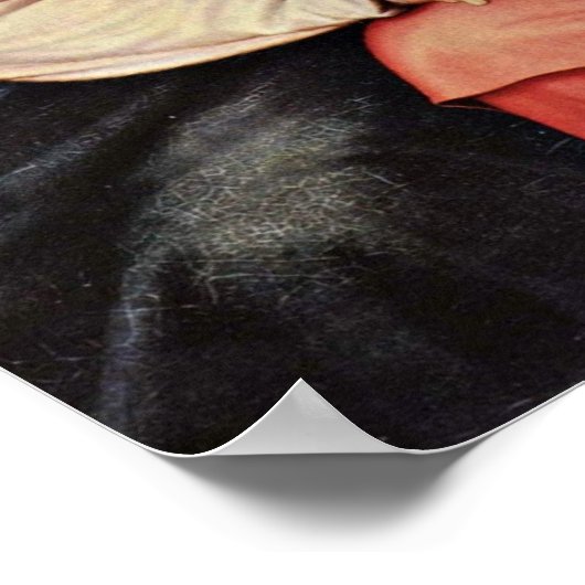 Johann Friedrich Overbeck - Italia en Germania Poster (Hoek)