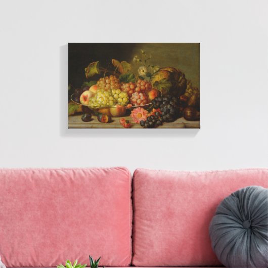 Johann Georg Seitz Fruit Canvas Afdruk (Insitu (Woonkamer))