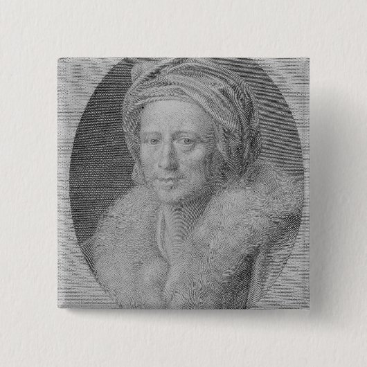 Johann Joachim Winckelmann Vierkante Button 5,1 Cm (Voorkant)