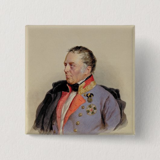Johann Joseph Wenzel Vierkante Button 5,1 Cm (Voorkant)
