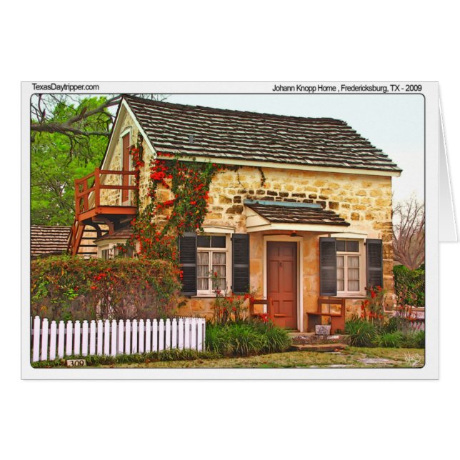 Johann Knopp Home, Fredericksburg, TX (Voorkant Horizontaal)