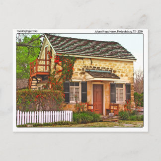 Johann Knopp Home, Fredericksburg, TX Briefkaart