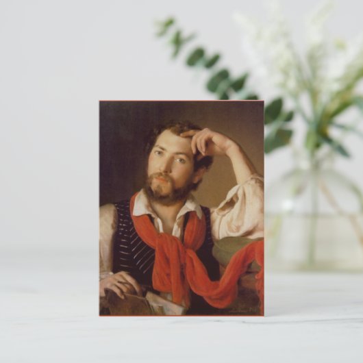 Johann Reiter Self-Portrait Briefkaart (Staand voorkant)