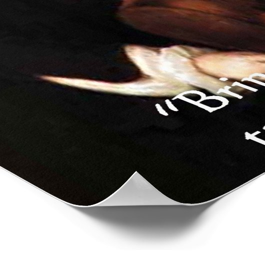 Johann S Bach & Funny Coffee Quote Poster (Hoek)