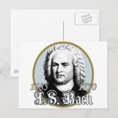 Johann Sebastian Bach Briefkaart (Voorkant / Achterkant)
