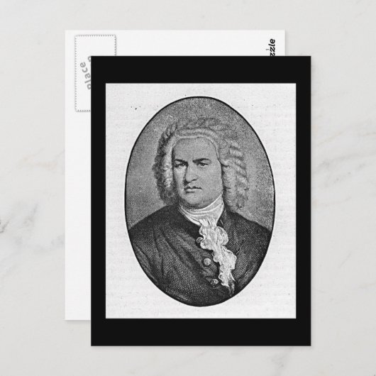 Johann Sebastian Bach Briefkaart (Voorkant / Achterkant)