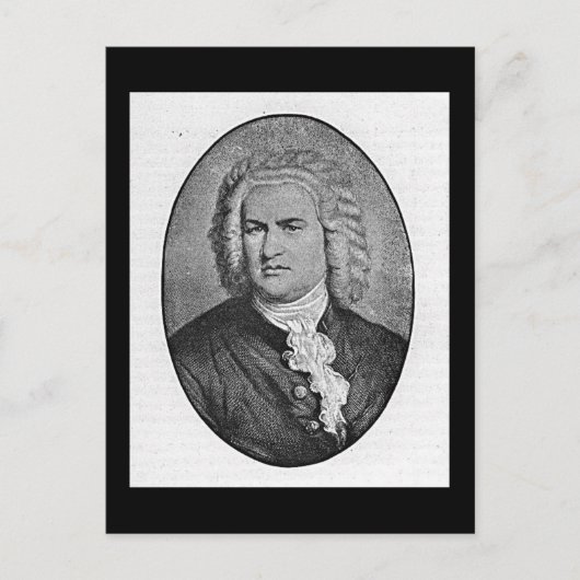 Johann Sebastian Bach Briefkaart (Voorkant)