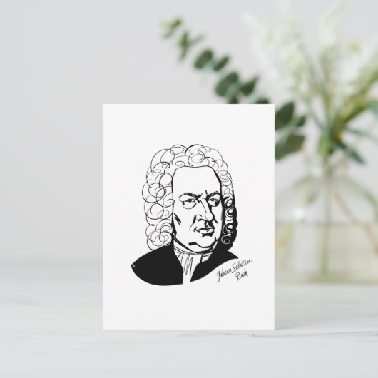 Johann Sebastian Bach Briefkaart (Staand voorkant)