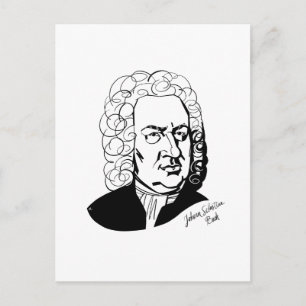 Johann Sebastian Bach Briefkaart