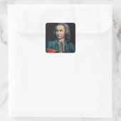 Johann Sebastian Bach c.1715 Vierkante Sticker (Tas)