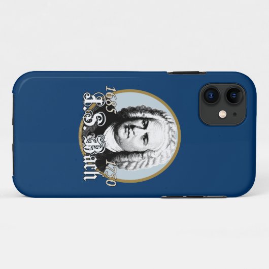 Johann Sebastian Bach Case-Mate iPhone Case (Achterkant (horizontaal))