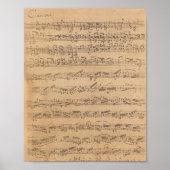 Johann Sebastian Bach - Chaconne Poster (Voorkant)