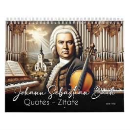 Johann Sebastian Bach citeert en portretten Kalender