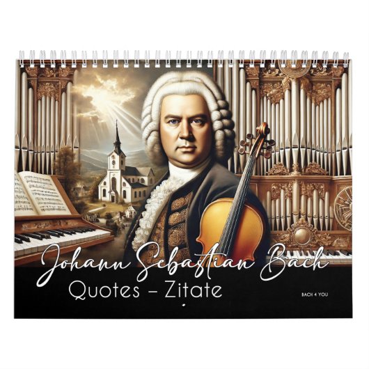 Johann Sebastian Bach citeert en portretten Kalender (Hoes)