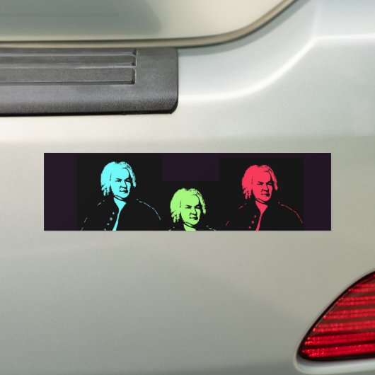 Johann Sebastian Bach Collage Bumpersticker (Op auto)