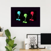Johann Sebastian Bach Collage Poster (Thuiskantoor)