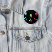 Johann Sebastian Bach Collage Ronde Button 5,7 Cm (In situ)