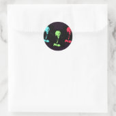 Johann Sebastian Bach Collage Ronde Sticker (Tas)