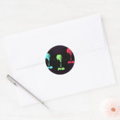 Johann Sebastian Bach Collage Ronde Sticker (Envelop)