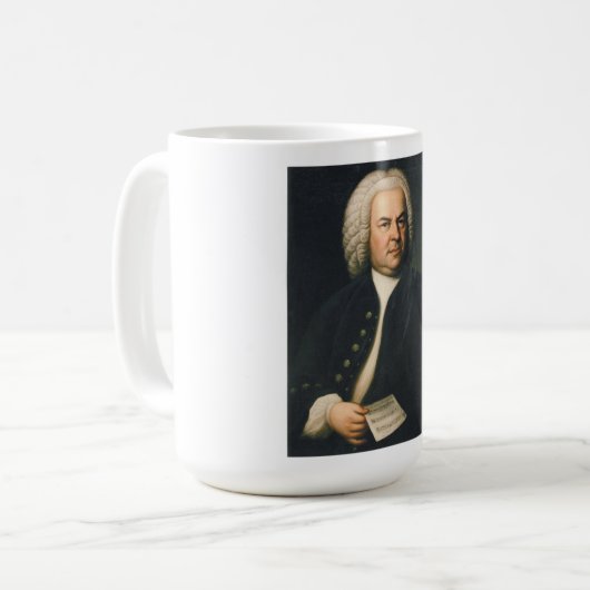 Johann Sebastian Bach - Composer Koffiemok (Voorkant links)