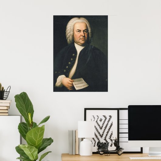 Johann Sebastian Bach - Composer Poster (Thuiskantoor)