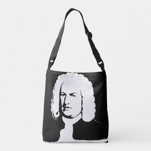 Johann Sebastian Bach Crossbody Tas (Achterkant)