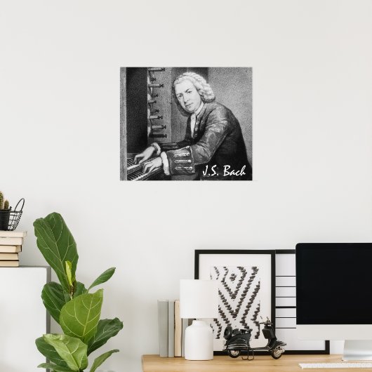 Johann Sebastian Bach Fine Art Poster (Thuiskantoor)