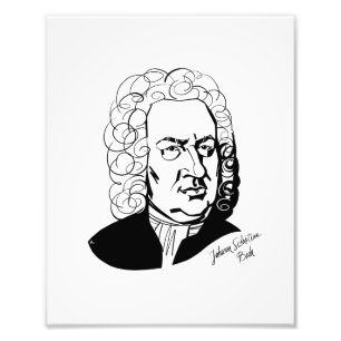 Johann Sebastian Bach Foto Afdruk