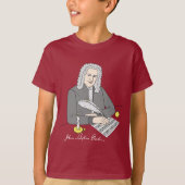 Johann Sebastian Bach gezeichnet T-shirt (Voorkant)