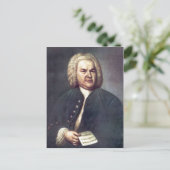 Johann Sebastian Bach im Jahre 1746, mit R?tselkan Briefkaart (Staand voorkant)