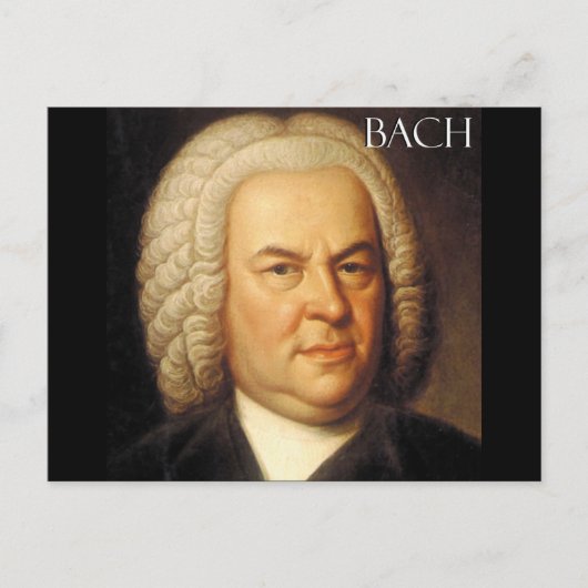 Johann Sebastian Bach Items Briefkaart (Voorkant)