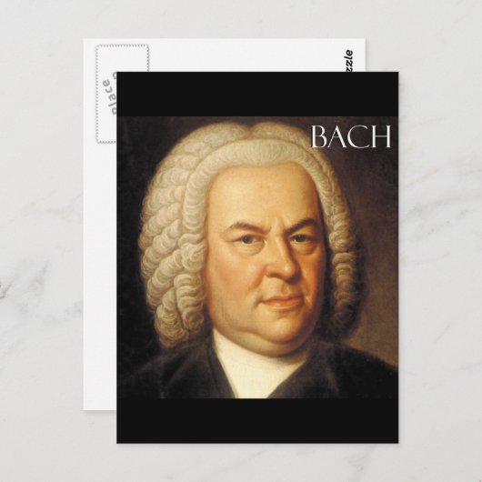Johann Sebastian Bach Items Briefkaart (Voorkant / Achterkant)