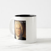 Johann Sebastian Bach Items Tweekleurige Koffiemok (Voorkant links)