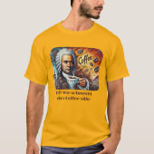 Johann Sebastian Bach Kaffee Mannen basic T-shirt (Voorkant)