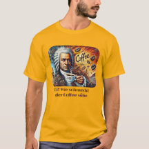 Johann Sebastian Bach Kaffee Mannen basic T-shirt
