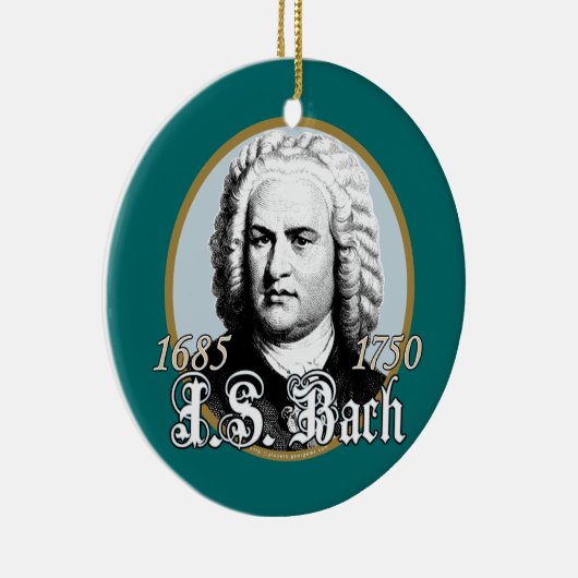 Johann Sebastian Bach Keramisch Ornament (Rechts)